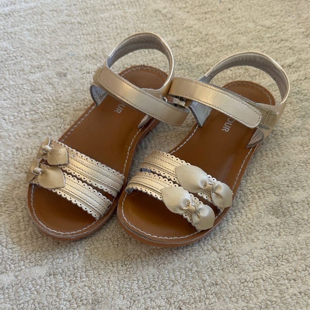 L'Amour Gold and Kids Sandals